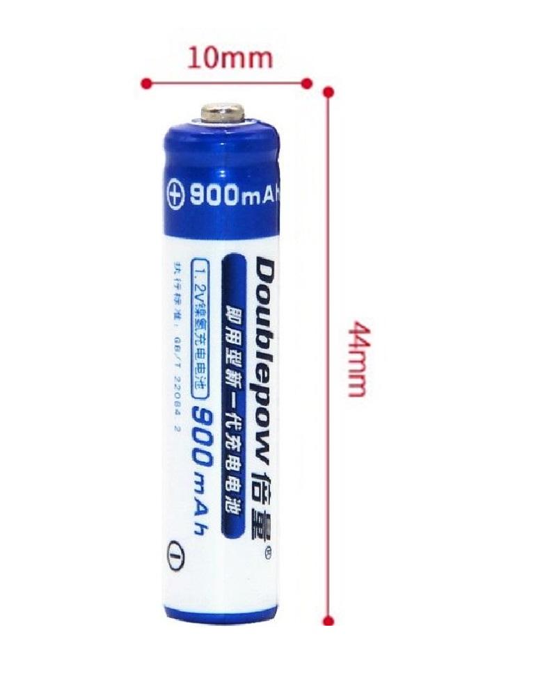 Bộ 4 viên pin đũa sạc AAA 900mAh  Doublepow