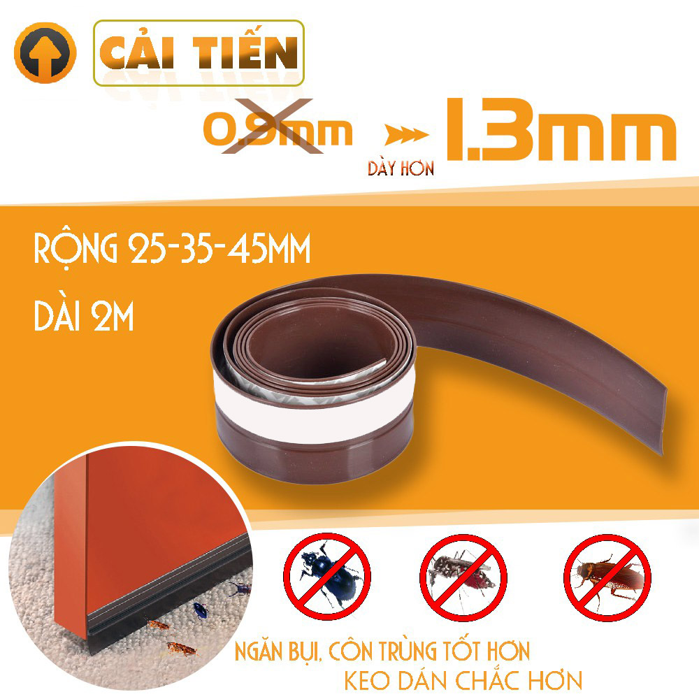 Ron miếng dán chân cửa 25mm- Cuộn 2m