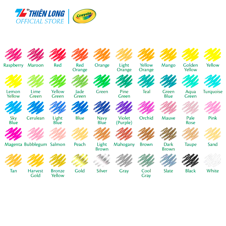 Hộp 50 cây chì màu Crayola Colored Pencils