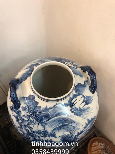 Bình ngâm rượu sứ Bát Tràng 50l