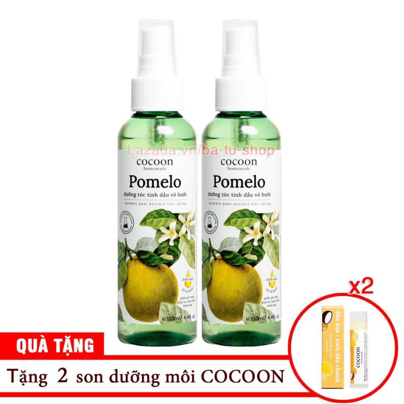 Bộ 2 chai xịt bưởi Cocoon kích thích mọc tóc, ngăn rụng tóc 130ml TẶNG 1 SON nhập khẩu