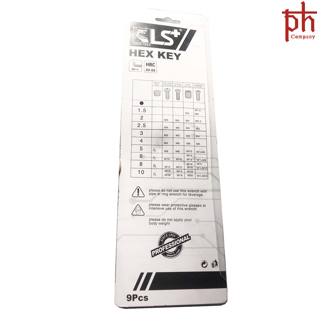 Bộ Lục Giác Bông Cao Cấp Hex Key LS+