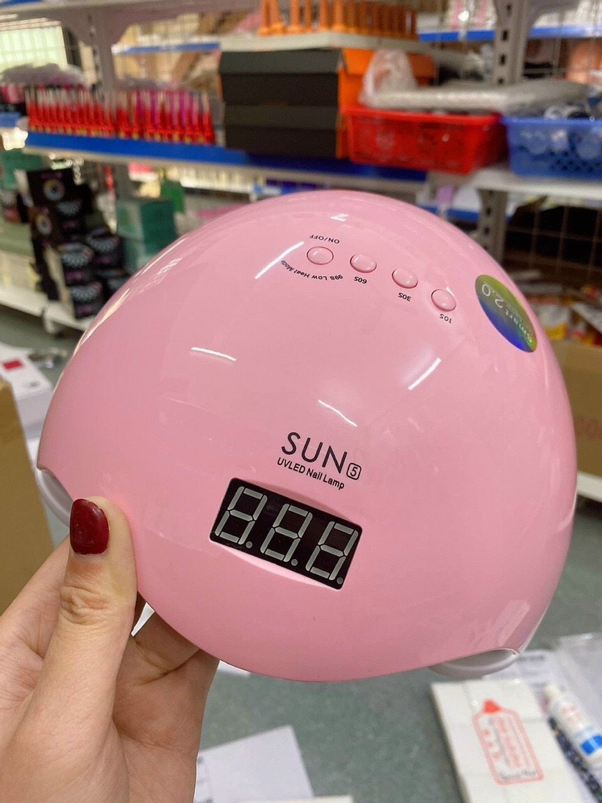 Máy hơ gel nail sun 5 plus chính hãng 24 bóng led 48w hơ nhanh khô