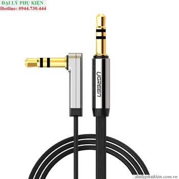Dây Audio 3.5Mm 2M Bẻ Góc UGREEN 10599