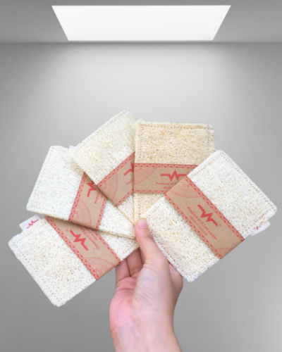 Miếng rửa chén xơ mướp hình giọt nước