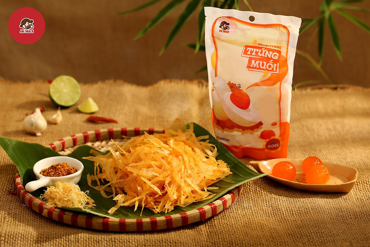 Abi Snack Bánh Tráng Vị Trứng Muối