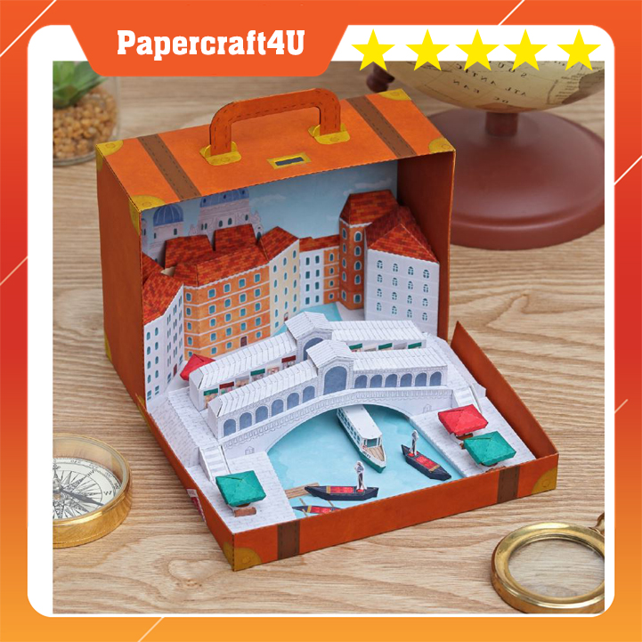Mô hình giấy 3D Kiến trúc Vali Venice