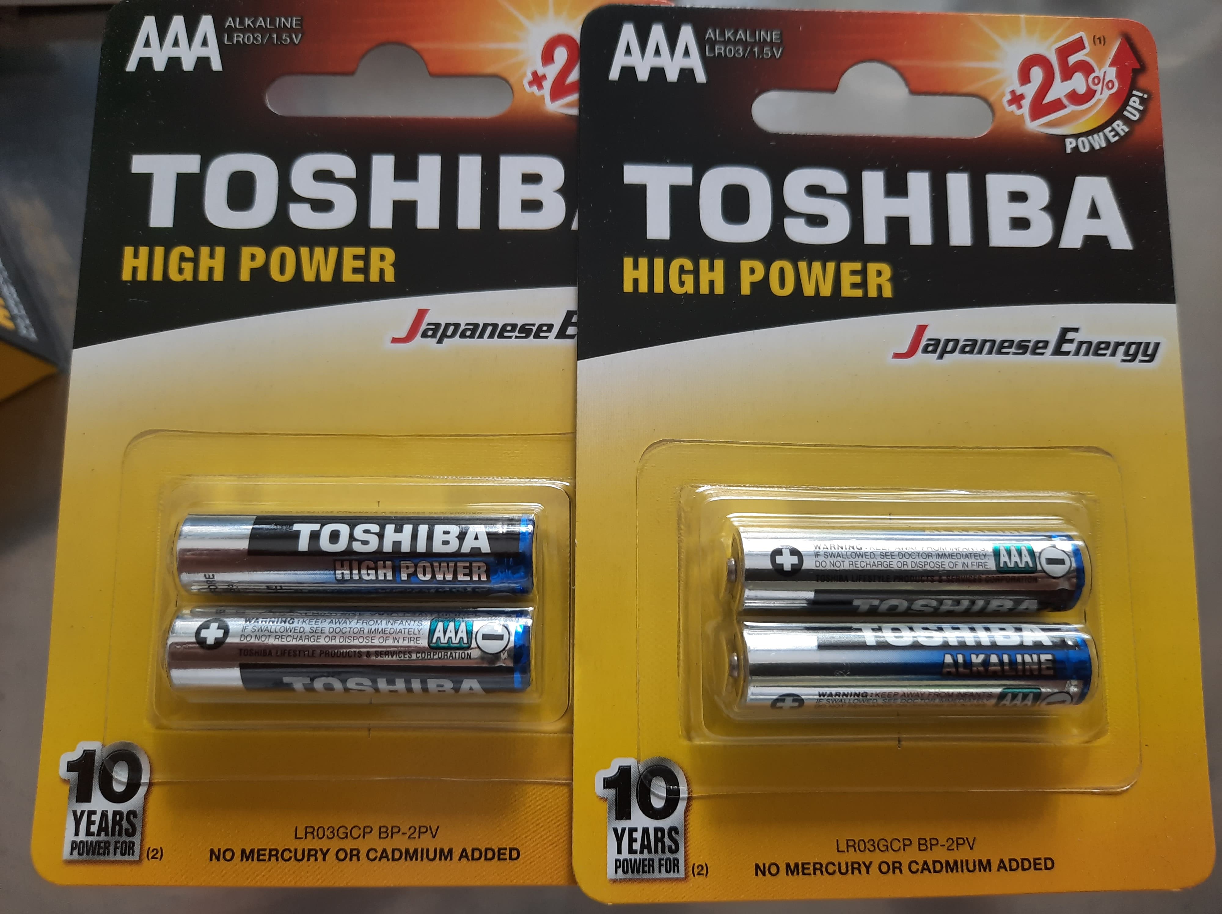 PIN ALKALINE TOSHIBA LR6GCP BP-2PV