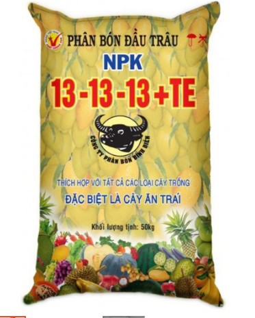 1KG PHÂN BÓN ĐẦU TRÂU NPK 13-13-13+TE (ĐÓNG RỜI)