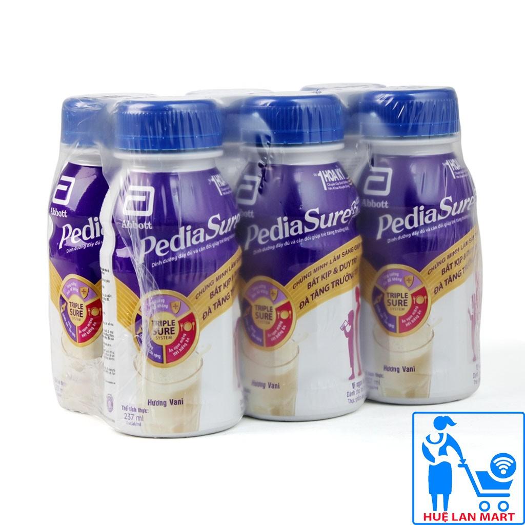 Sữa Bột Pha Sẵn Abbott PediaSure BA Hương Vani Lốc 6 Chai x 237ml (Cho trẻ 1~10 tuổi)