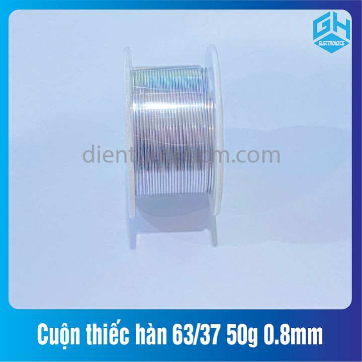 Cuộn thiếc hàn 63/37 loại 50g kích thước 0.8mm