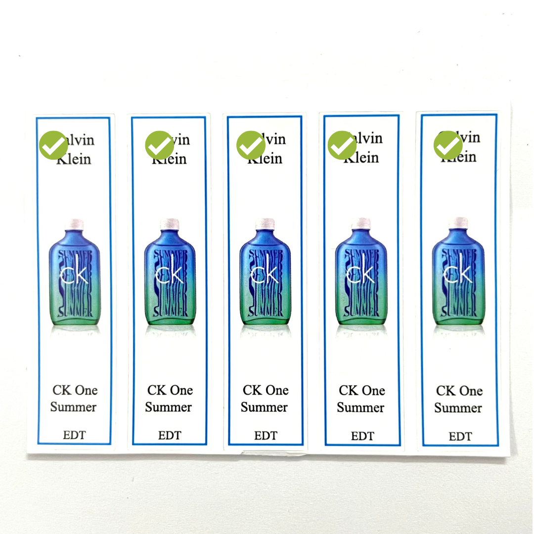 [HCM] 10 Tem giấy dán chai nước hoa CK đủ các dòng