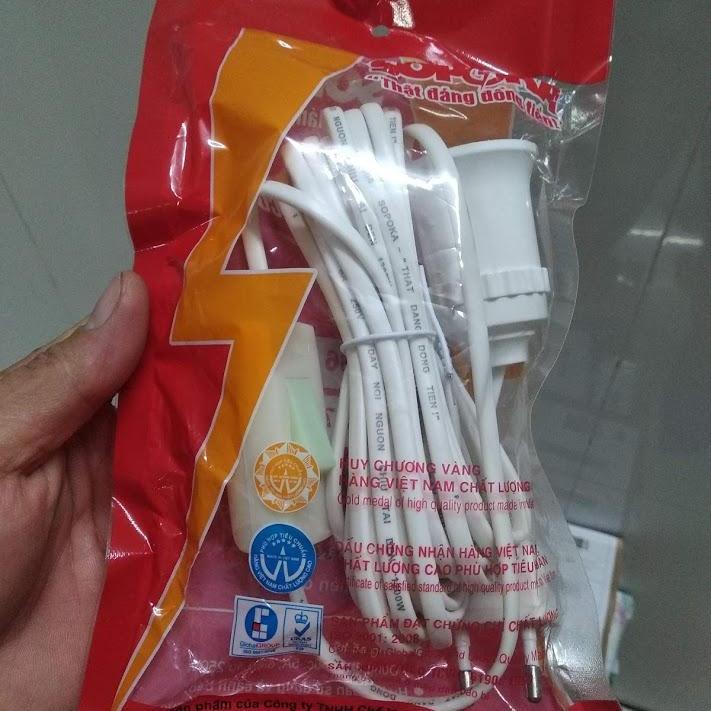 [HCM]Dây đuôi đèn liền công tắc 5m (trắng)