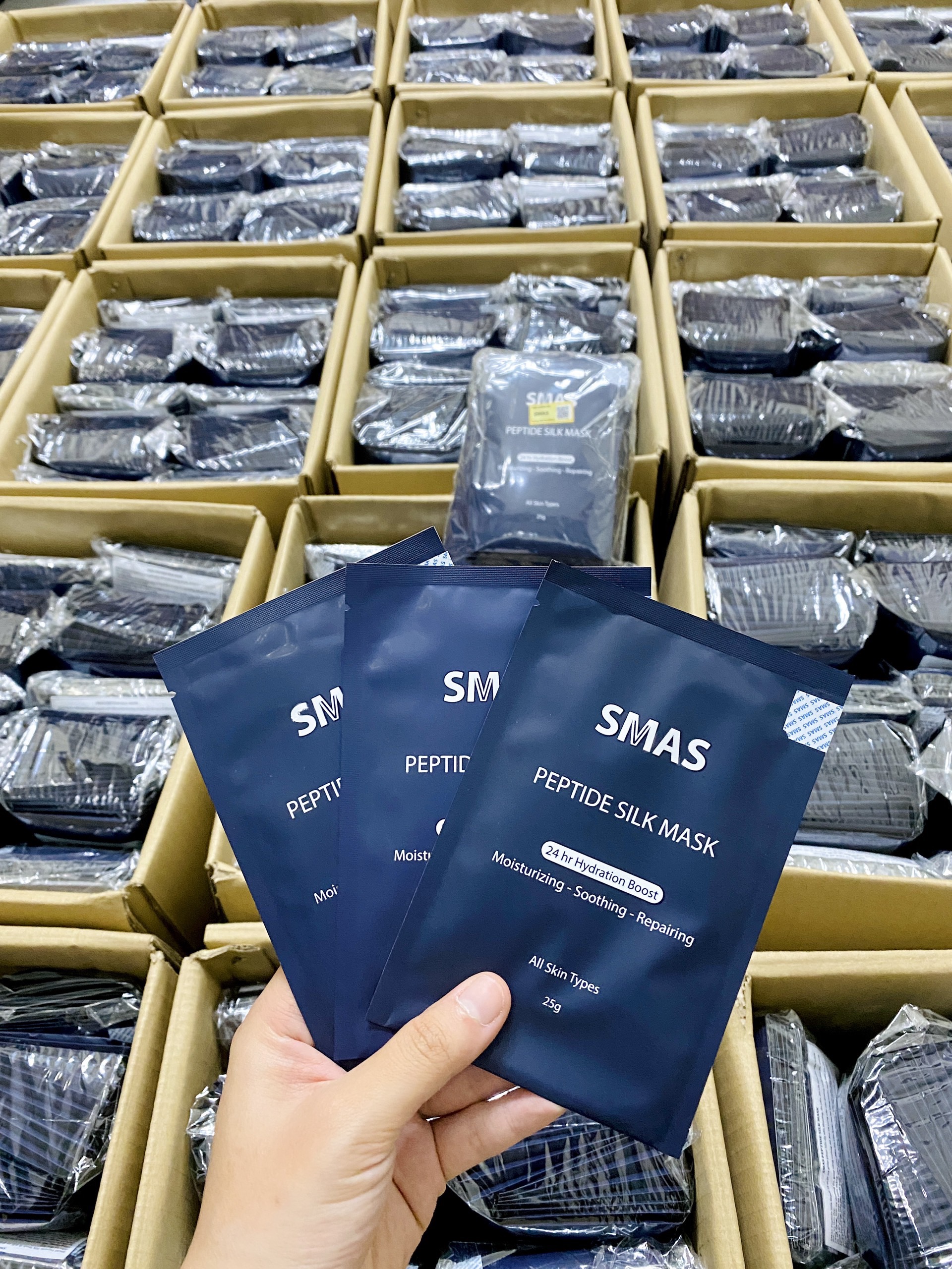 Mặt nạ siêu phục hồi dưỡng ẩm SMAS Peptide Silk Mask