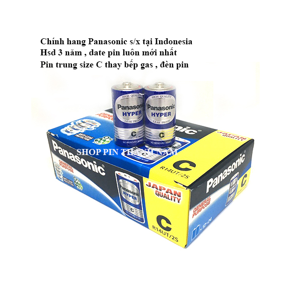 Pin Trung Panasonic hyper R14UT Vỉ 2 Viên Chính Hãng