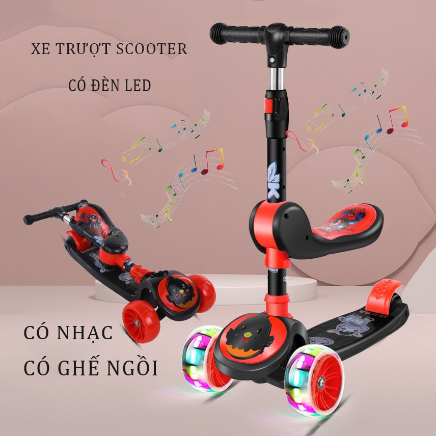 Xe trượt Scooter (Bánh phát sáng) - Xe trượt trẻ em