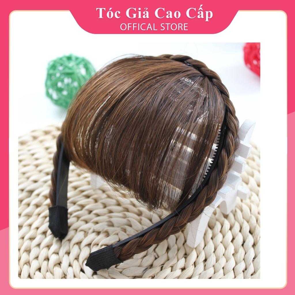 Tóc mái giả tết tóc kèm băng đô, PH999