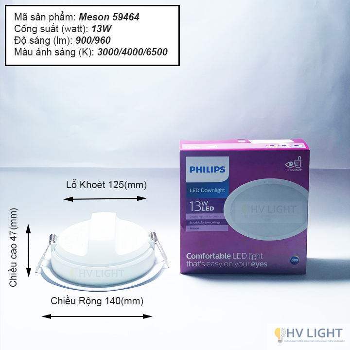 [HCM]Đèn âm trần PHILIPS LED MESON G3 (594xx) ( ánh sáng đồng đều  giá cạnh tranh )