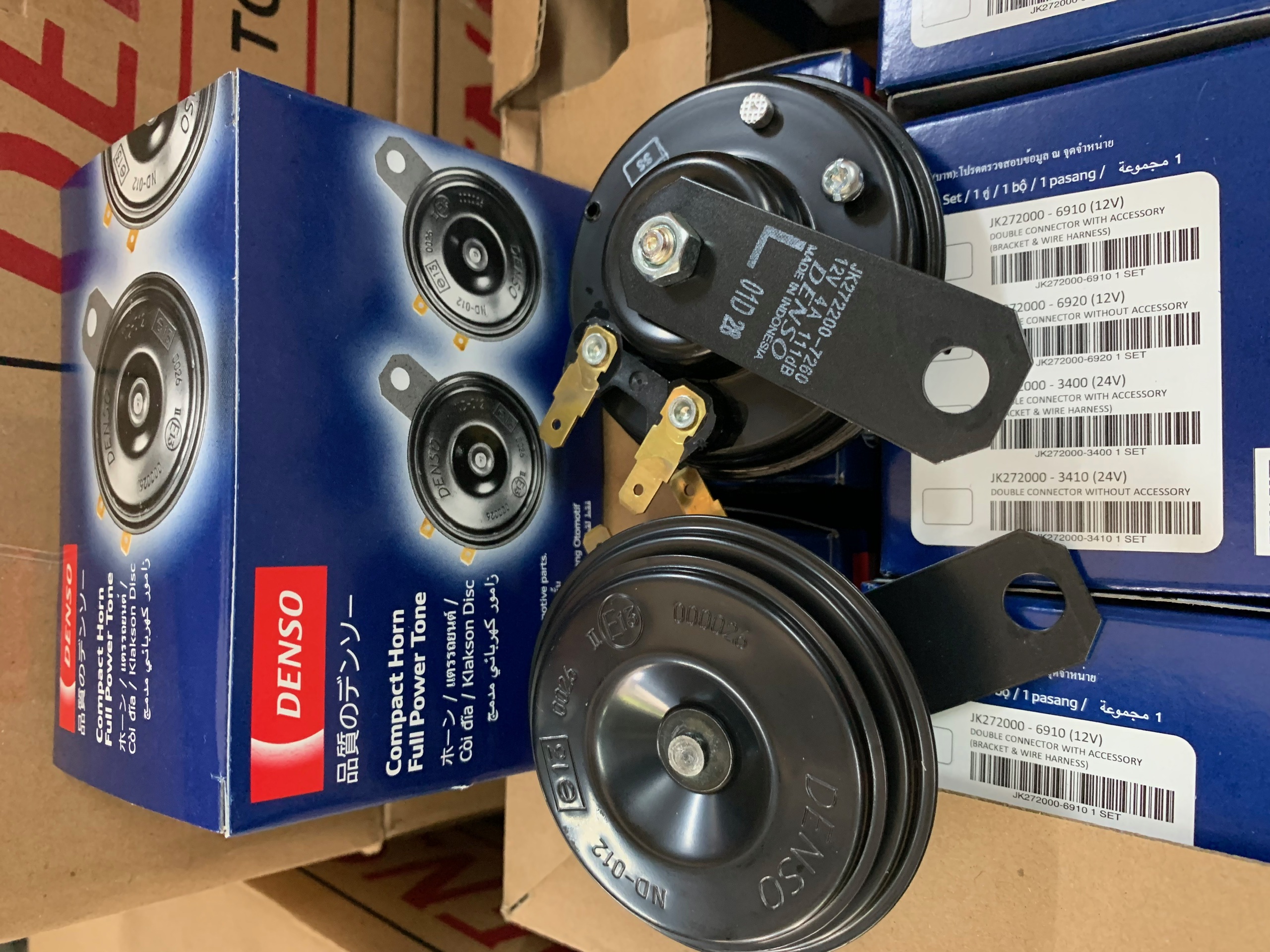 Kèn dĩa denso japan 12v chính hãng made in indonesia