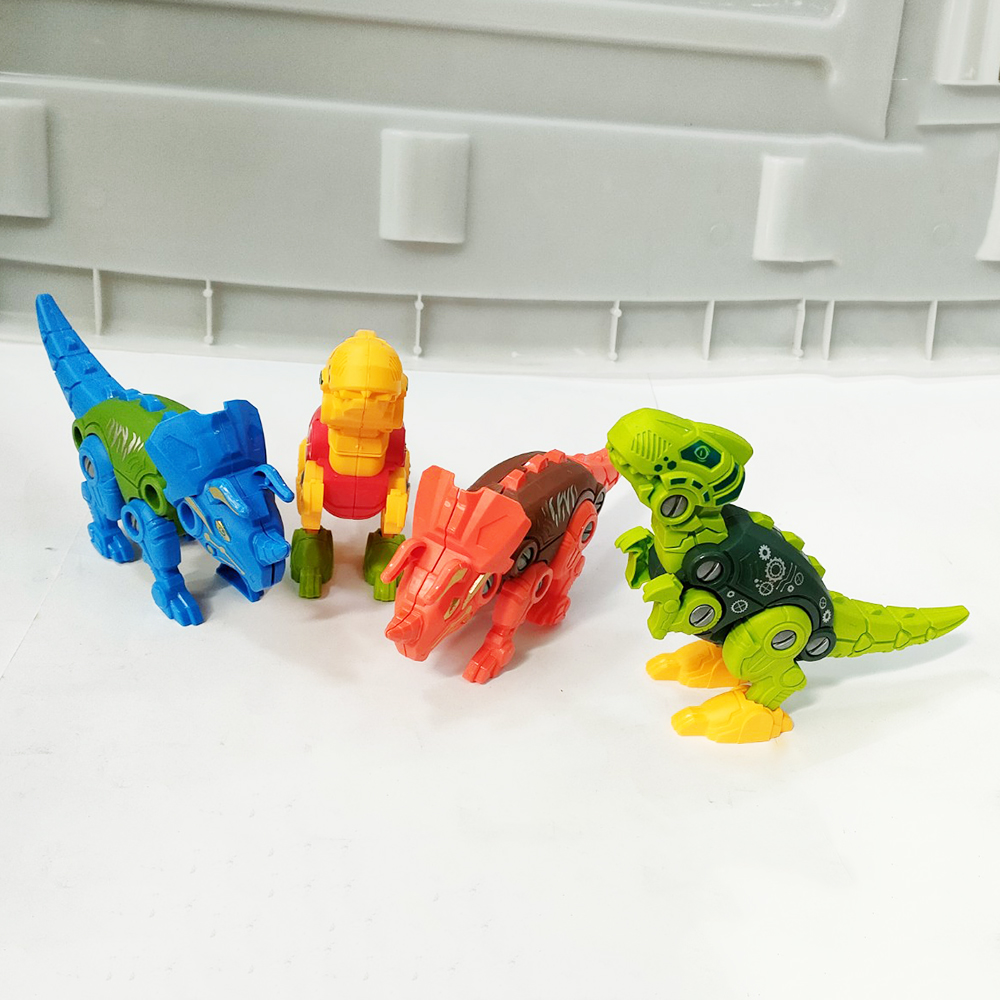 Set of 4 Creative Assembled Dinosaurs