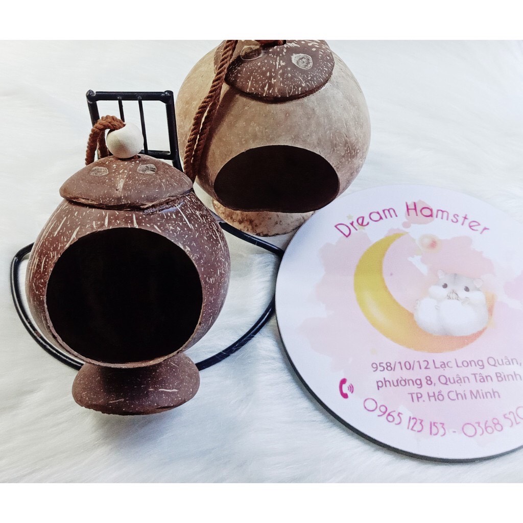 Nhà gáo dừa cho hamster, bọ, sóc...