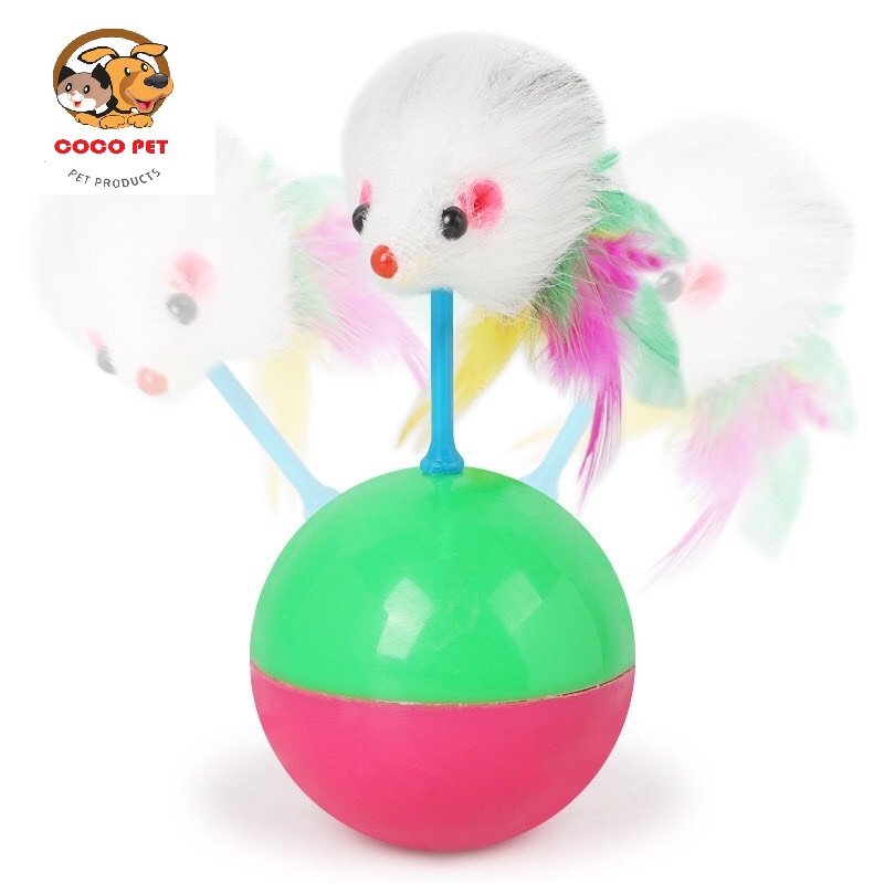 Đồ chơi cho mèo - bóng chuột lật đật