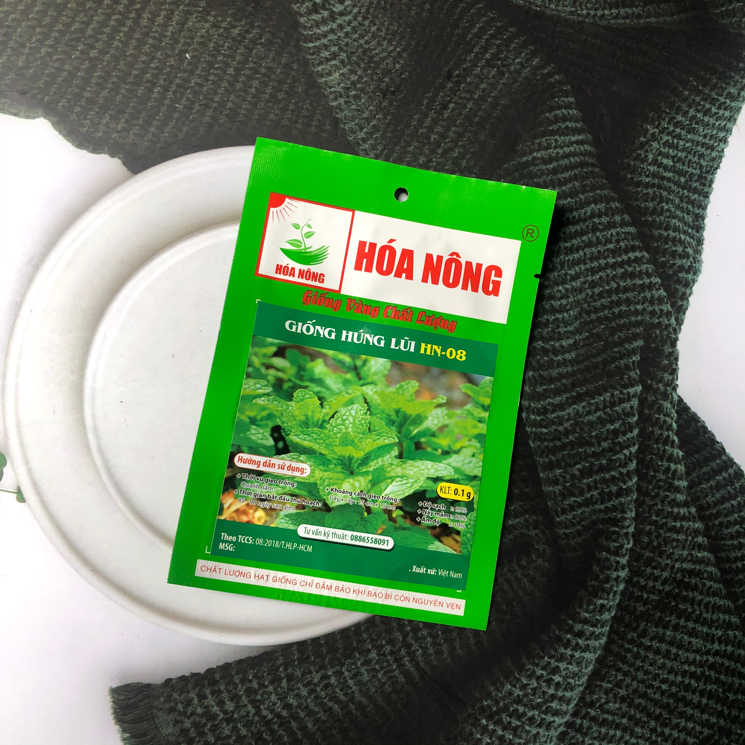 Hạt giống húng lủi hn08 hn gói 0.1gr