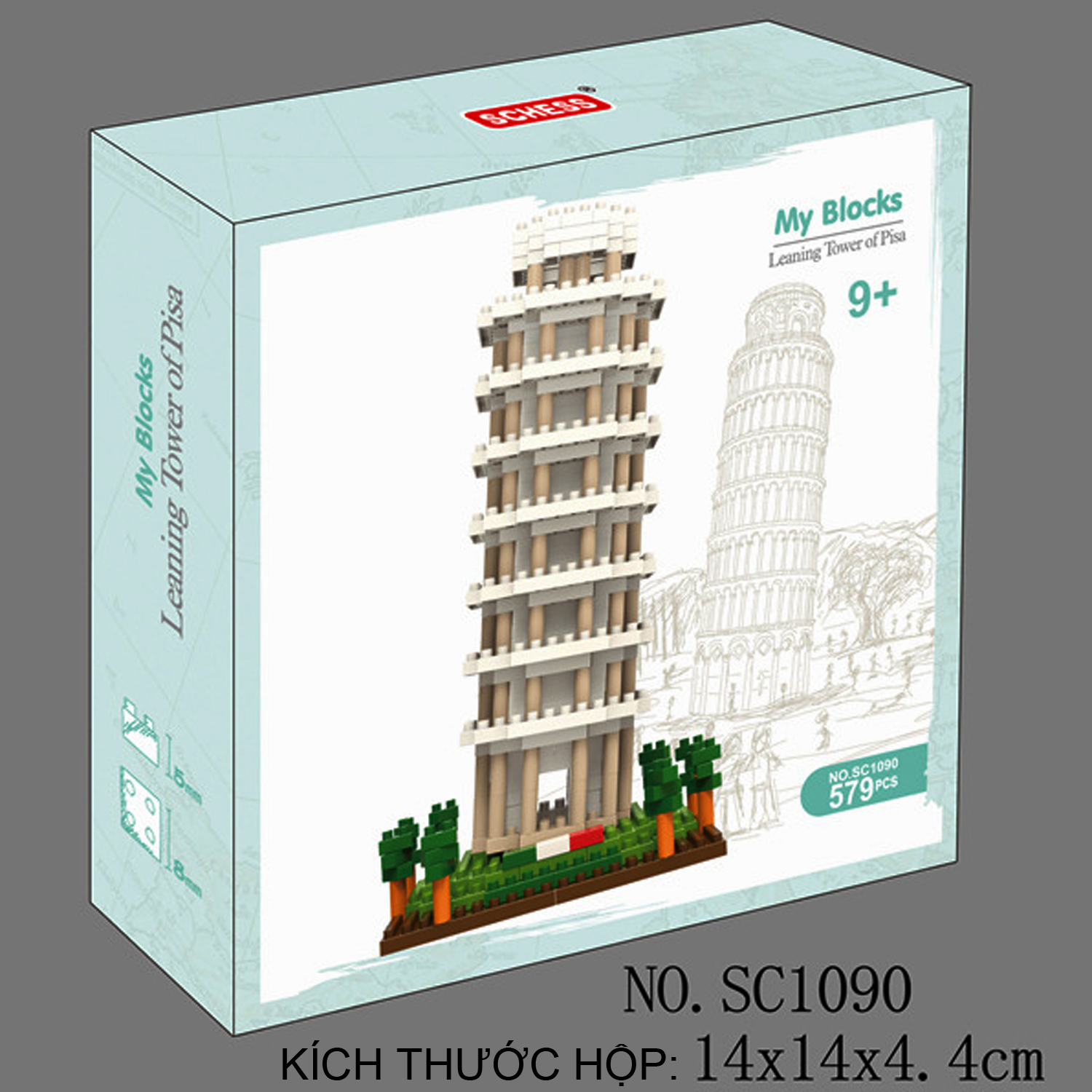 Đồ chơi ráp lắp mô hình kiến trúc D7