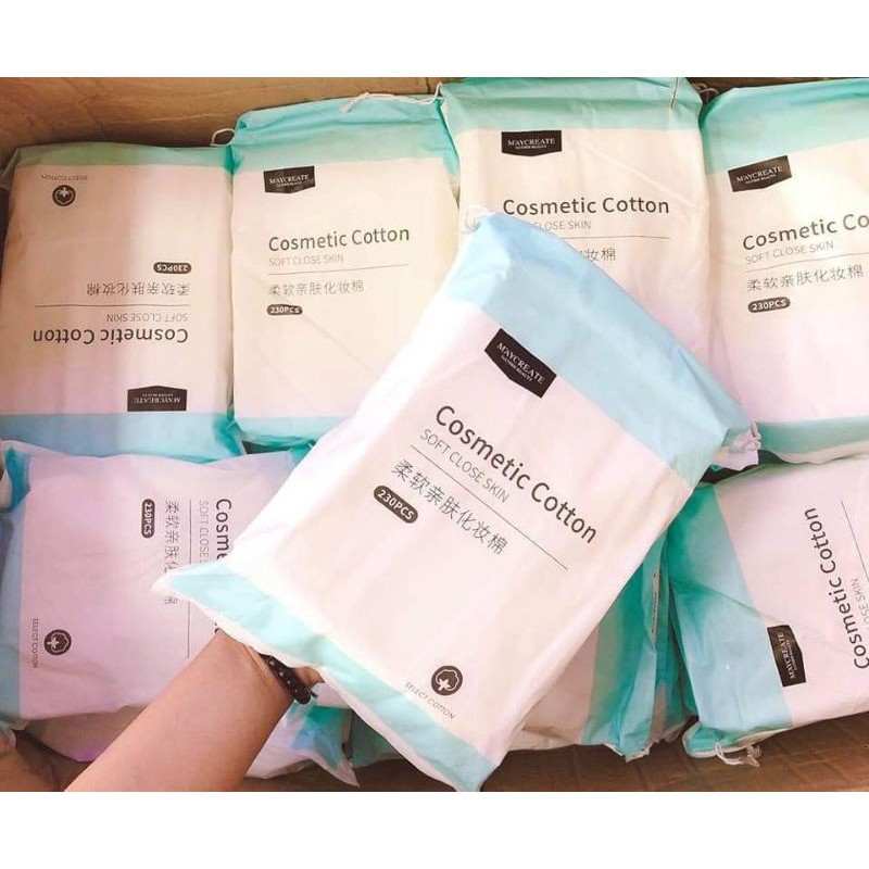 Bông Tẩy Trang Maycreate 230 Miếng (Mẫu mới)
