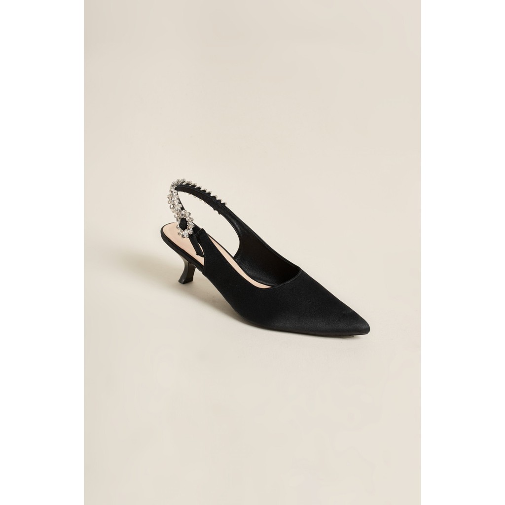 Giày Cao Gót Floralpunk Crystal Slingback Heels 5Cm