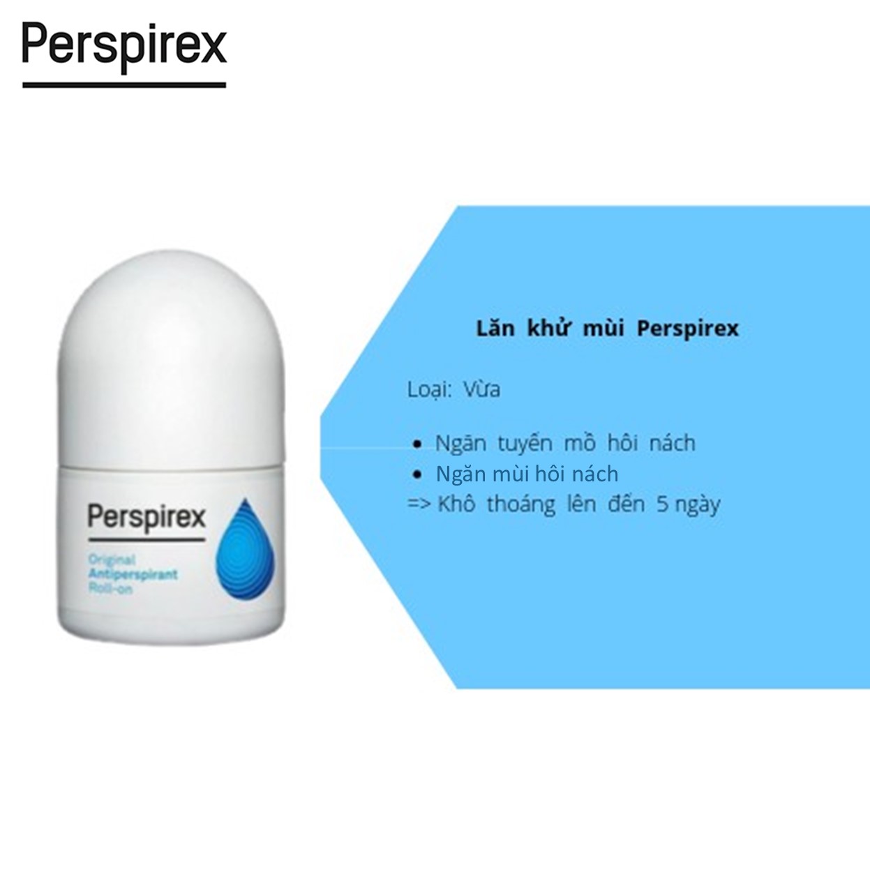 Lăn Khử Mùi Perspirex Cao Cấp 20ml
