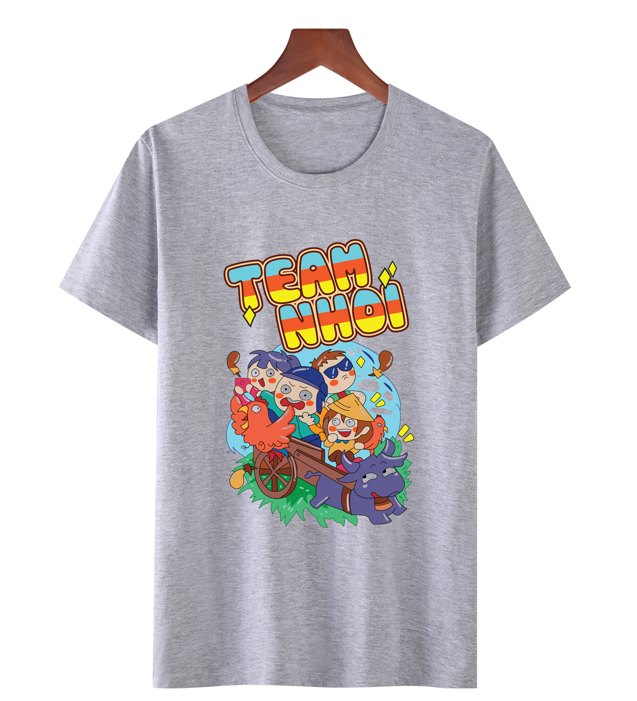 Áo thun, áo phông đẹp TEAM NHOI  thích hợp để mặc đi du lịch, chất vải thoải mái  ATDL19 thương hiệu LAVIESHOP