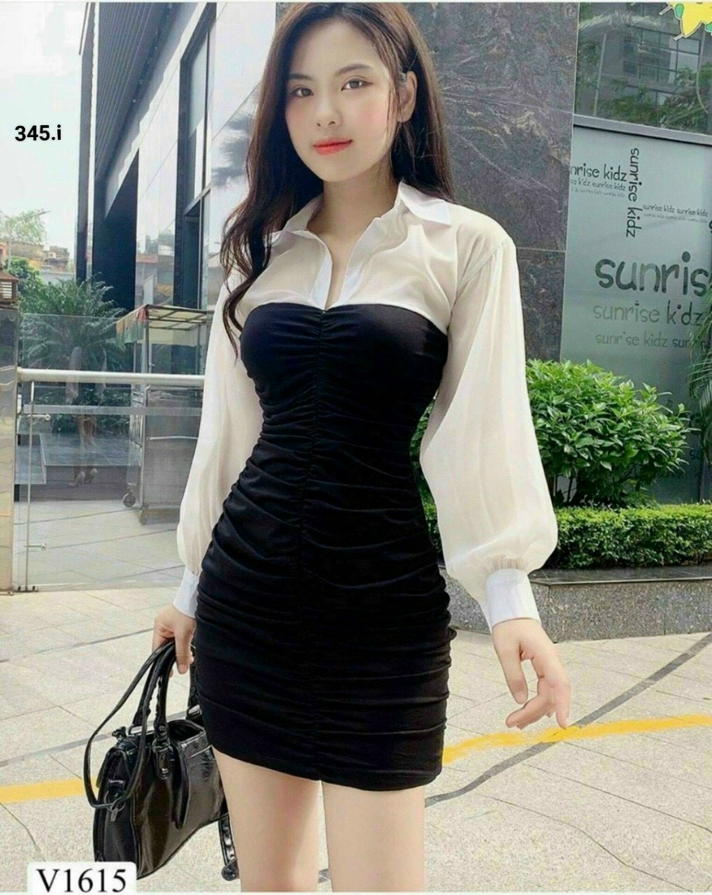 Áo Sơ Mi Kiểu Phối Ren Tầng
