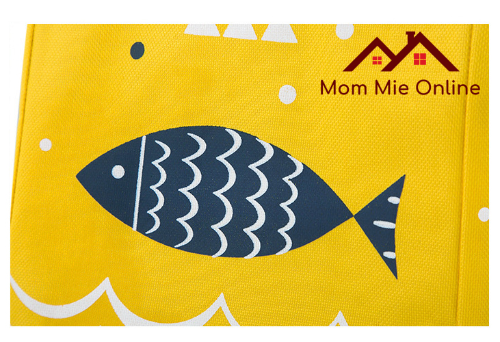 Túi giữ nhiệt đựng cơm Bento Nhật Bản - Loại Dán - J134, T024