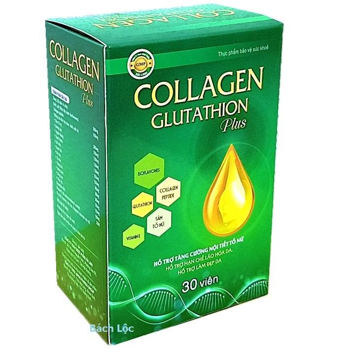 Viên Uống Đẹp Da Collagen Glutathion Plus - Thành Phần Sâm Tố Nữ 300mg