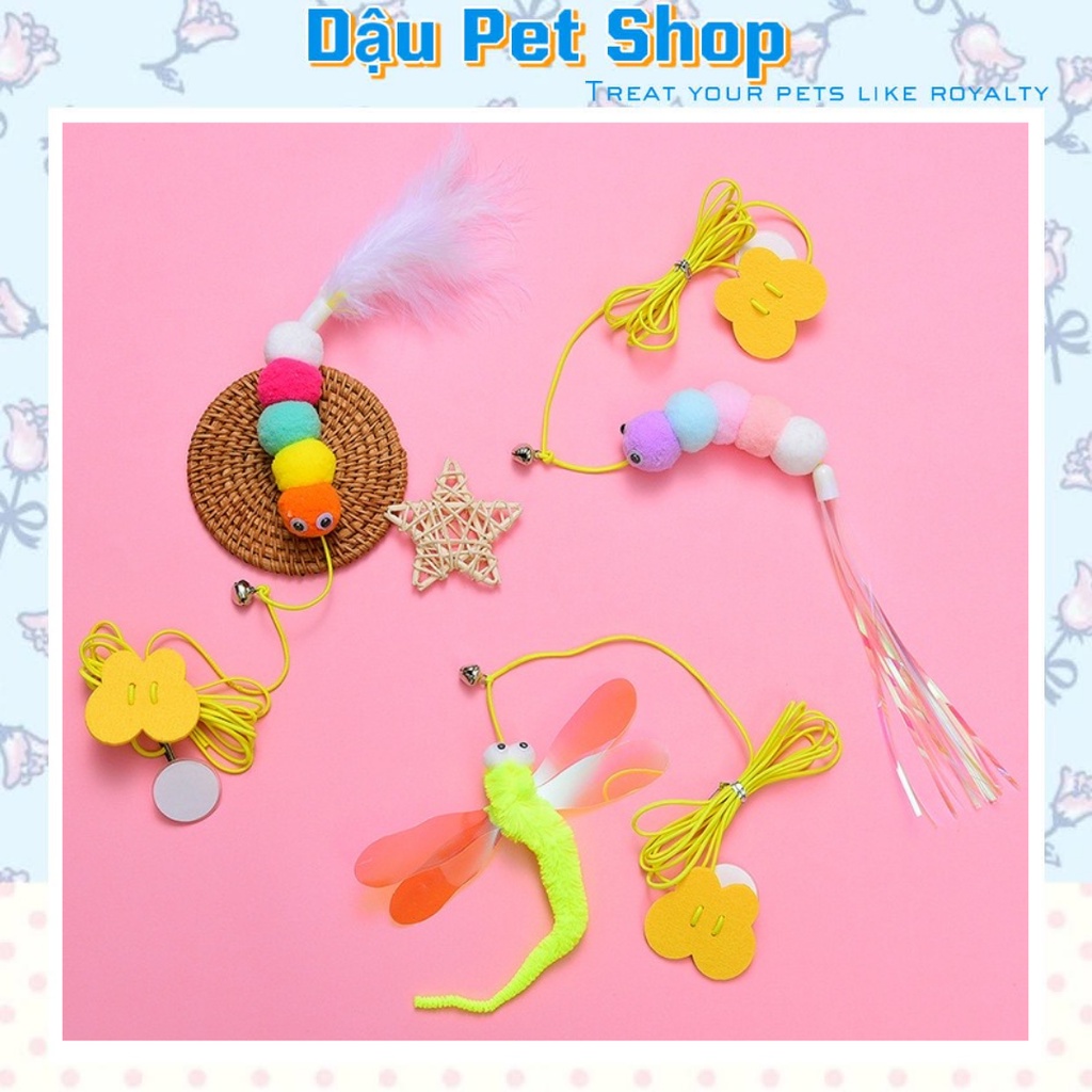 Đồ chơi dán tường dây treo cho mèo
