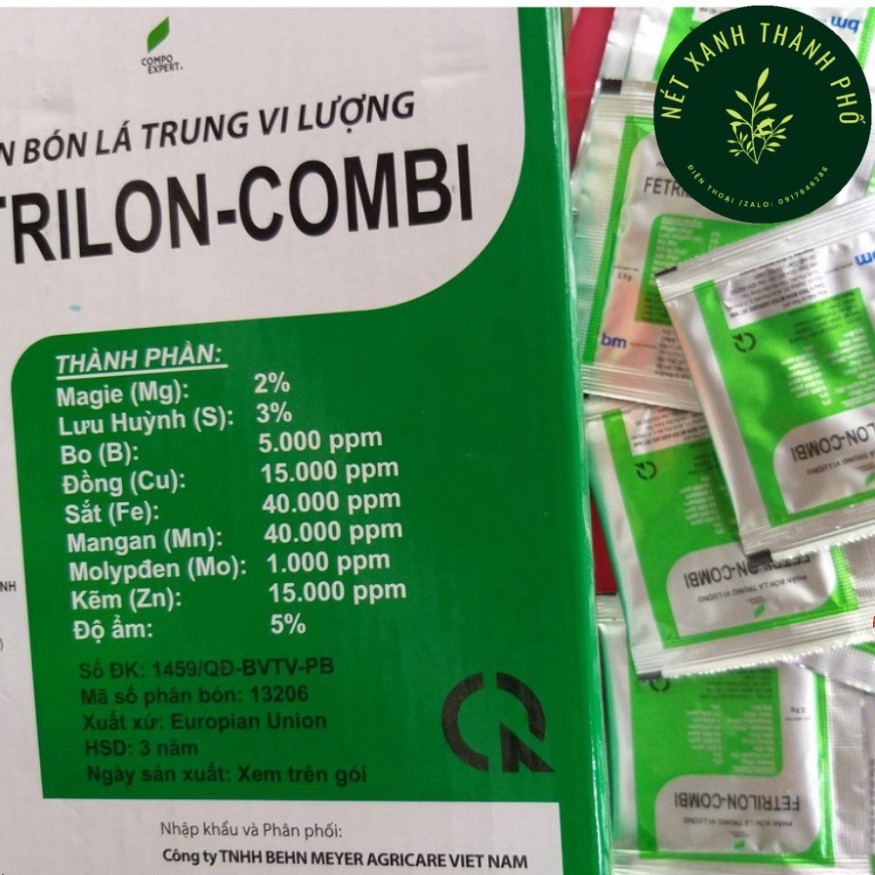 [GIAO HÀNG 2 GIỜ] Phân Bón Lá Vi Lượng Fetrilon Combi (2,5gr)