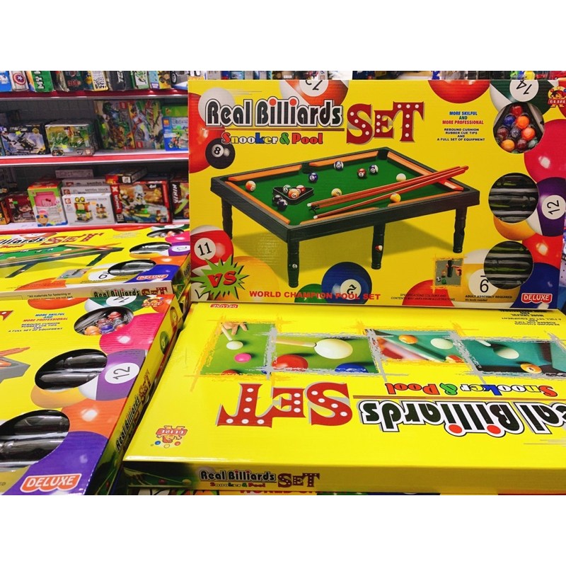 Bàn bi - a size to Real Billiards set cho bé