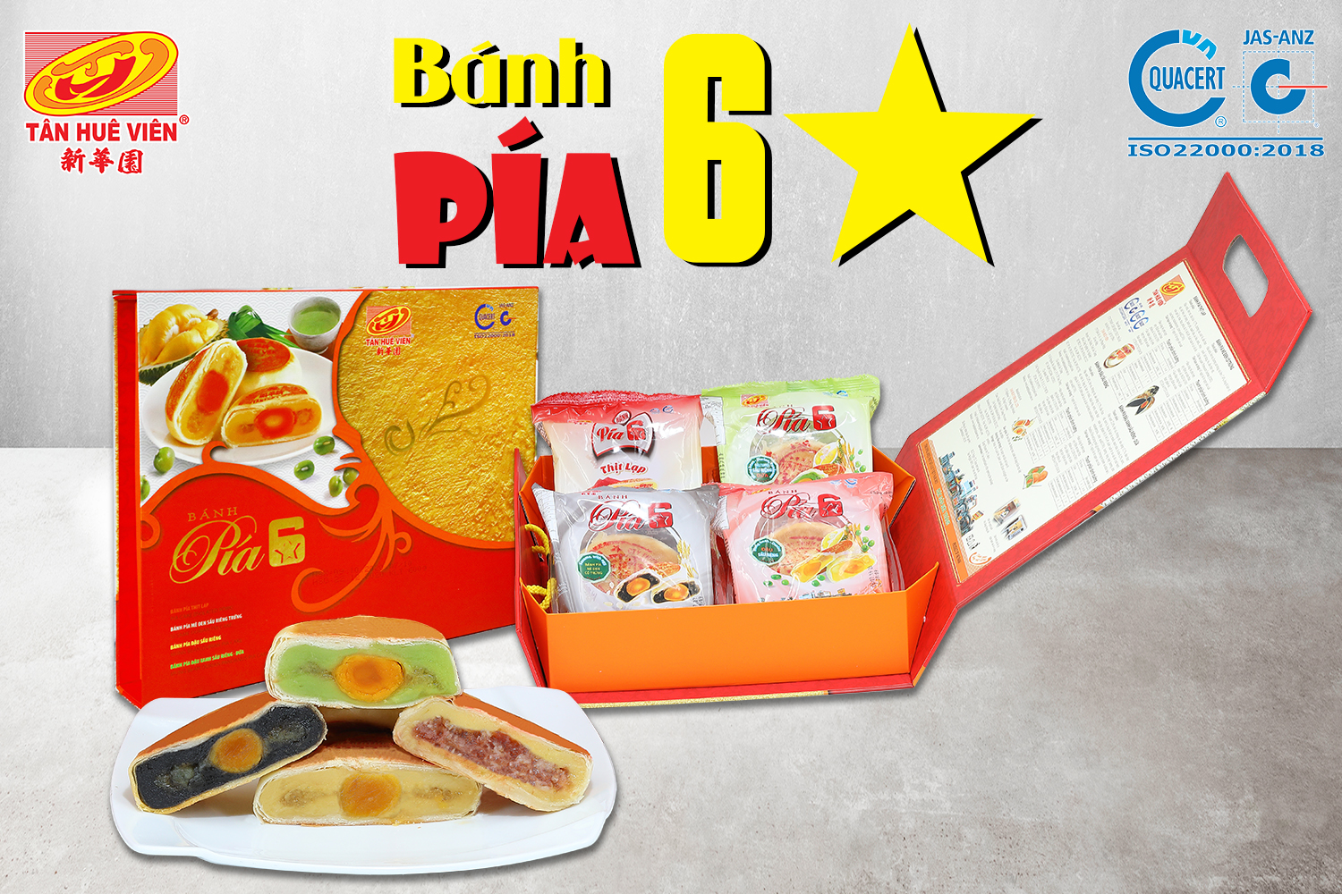 BÁNH PÍA 6 SAO TÂN HUÊ VIÊN