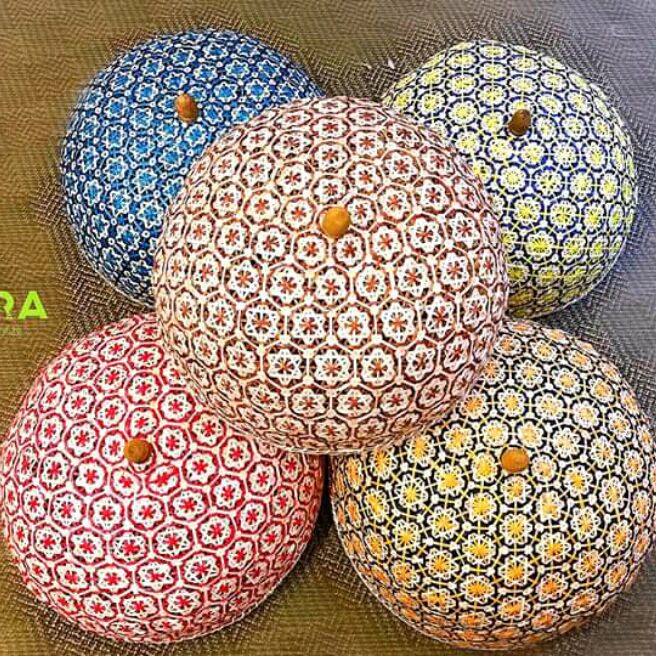 Mẹt tre lồng bàn hoa thị D33cm