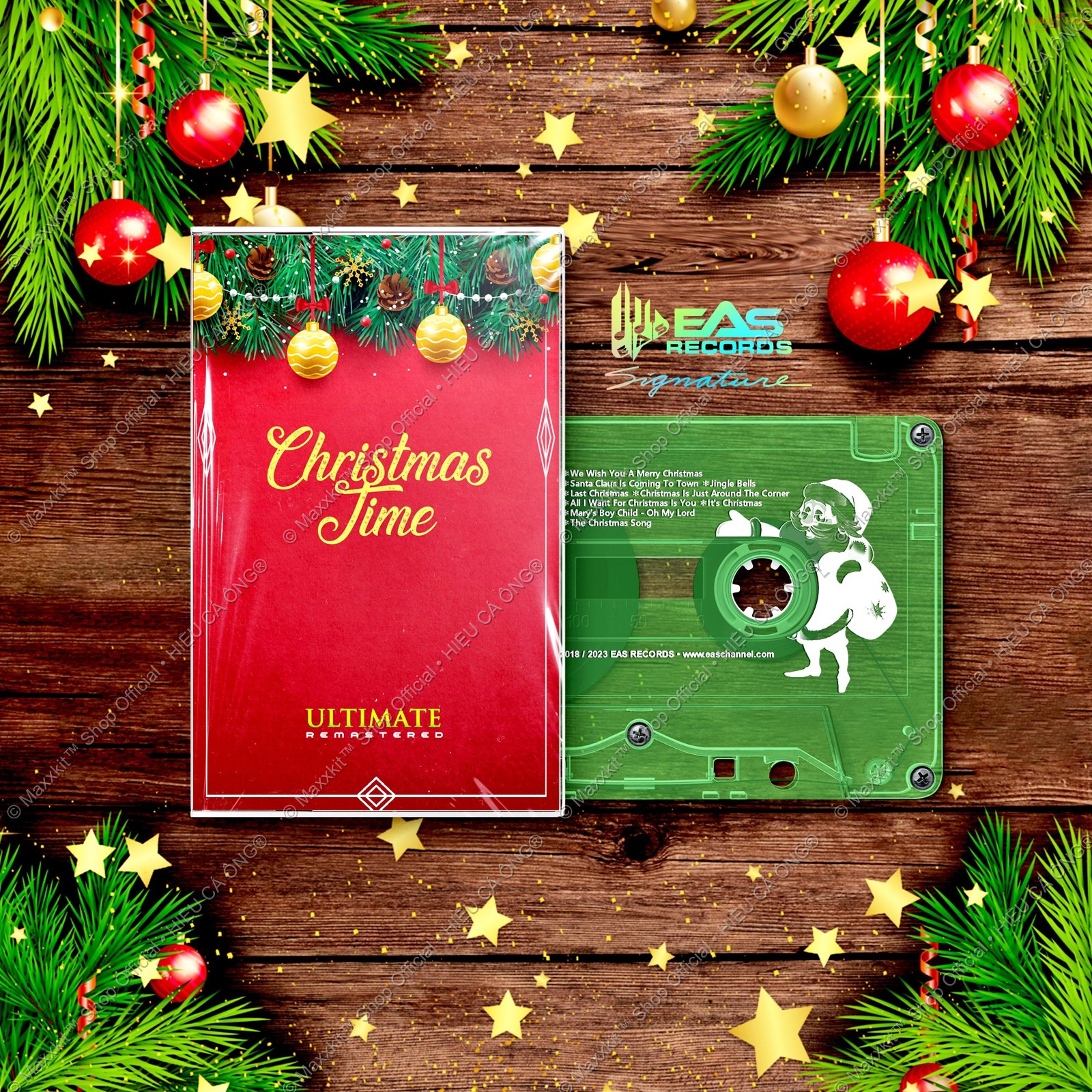 Băng cassette Christmas Time (Ultimate Collection) - Nhạc Giáng Sinh Quốc Tế Chọn Lọc - Wham - michael jackson - whiteney houston - backstreet boys - EAS Records