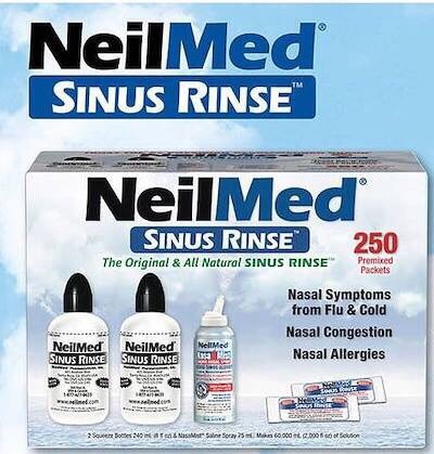 Set bình rửa mũi NeilMed Sinus Rinse  Mỹ