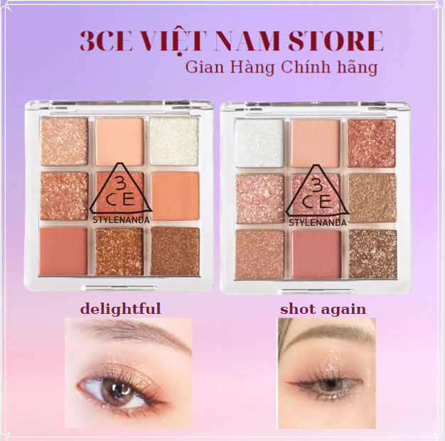 Phấn Mắt/Màu Mắt 9 Ô 3CE Multi Eye Color Palette (Shot Again - Delightful)