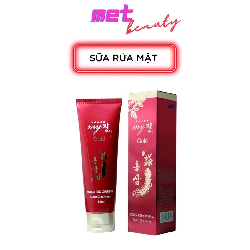 [HCM]?? [GIÁ TỐT] ?? SỮA RỬA MẶT NHÂN SÂM ĐỎ MY GOLD 120ML ✅