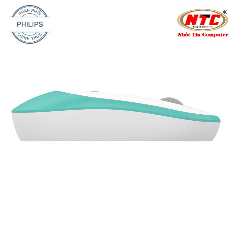 Chuột wireless Altec ALBM-7314 siêu mỏng - thích hợp dùng văn phòng (Trắng xanh) Nhất Tín Computer