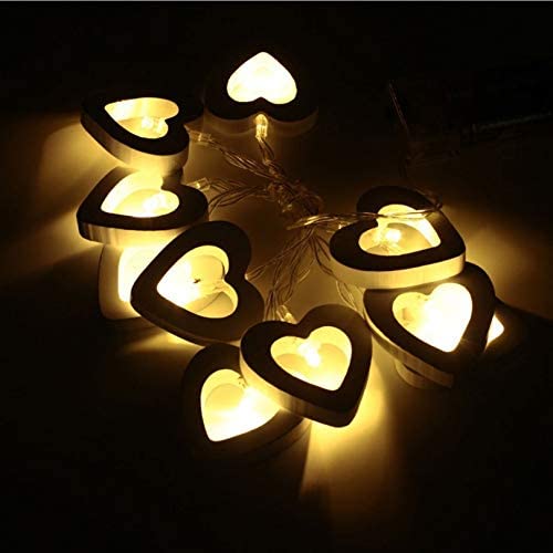 Dây Đèn Led Xài Pin AA/USB Bóng Đèn Trái Tim Trang Trí Tiệc Cưới String Light Decorative Light Valentine