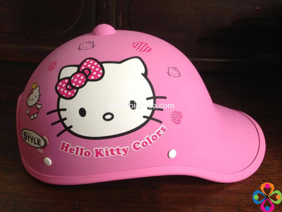 Nón bảo hiểm helo kitty thời trang nhiều màu lựa chọn