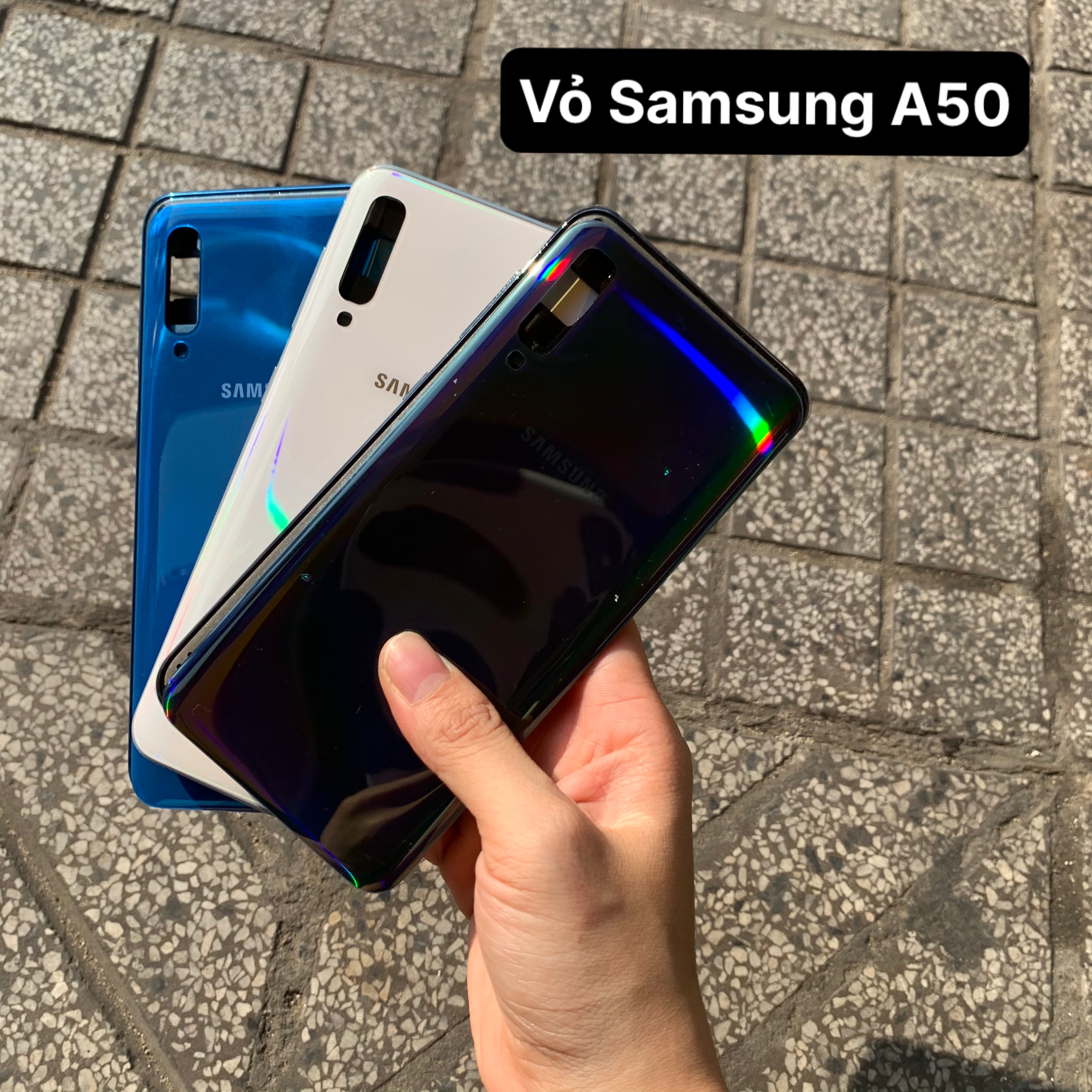 VỎ SƯỜN ĐIỆN THOẠI SAMSUNG GALAXY A50 ZIN ( Sườn , Lưng , Khai sim ) - LINH KIỆN NAM VIỆT