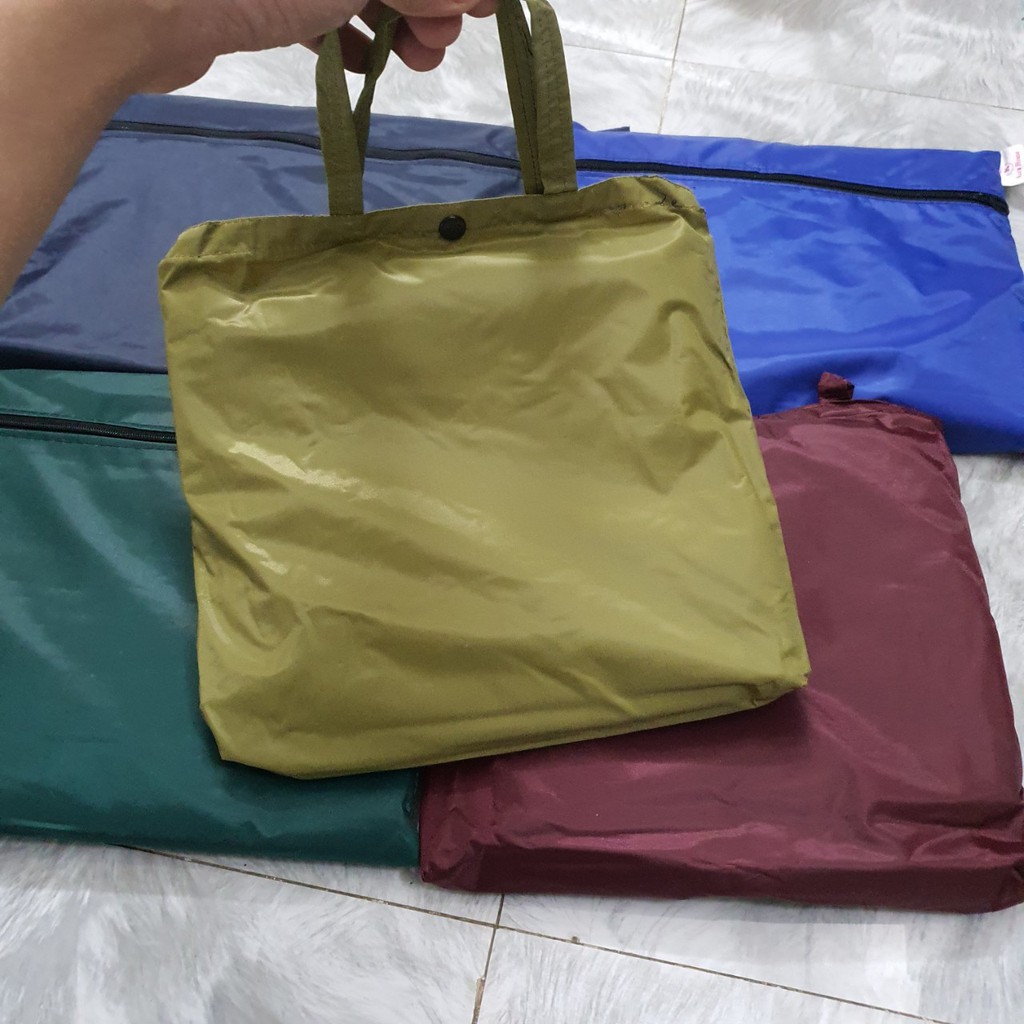 Áo mưa cánh dơi vải dù dài 1m4 chống nước, siêu bền cao cấp-xanh đen