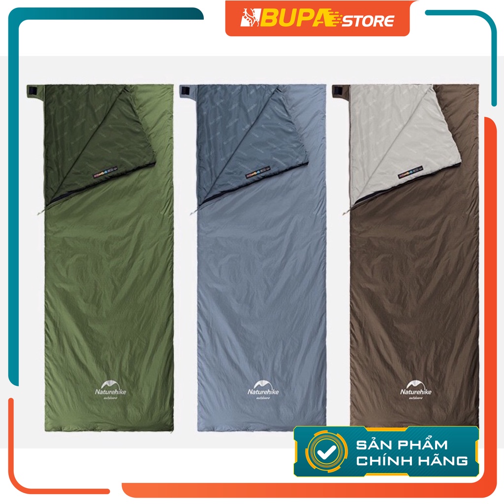 Túi ngủ đơn phong bì naturehike nh21msd09 thế hệ 2021, nhỏ nhẹ tiện lợi